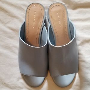 Zara Blue Mules